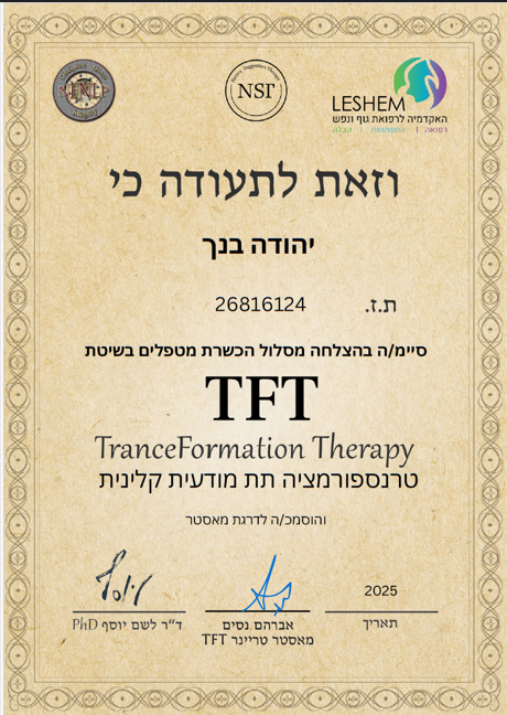 תעודת מאסטר ב TFT